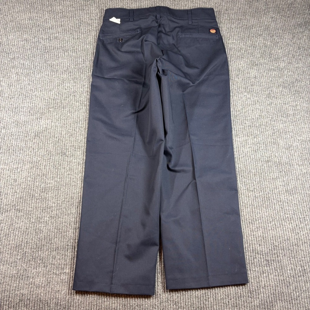 Red Kap Pants Men's 32x27 PT20NV0  Navy Blue Work Flat Front Twill Chinos